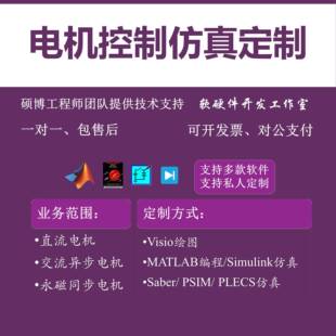 电气PLC电机控制Matlab彷真代做PSIM永磁同步PMSM感应异步直流DTC