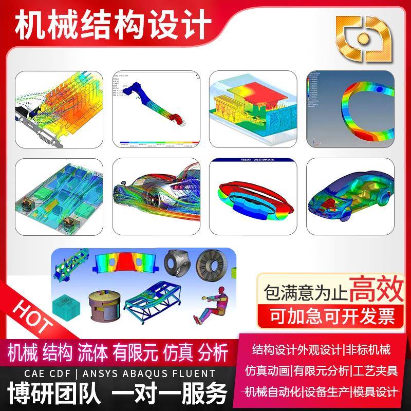 ansys abaqus fluent hypermesh comsol lsdyna icem仿真分析代做
