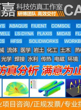 代做有限元仿真fluent openfoam aspenplus comsol声学仿真ansys