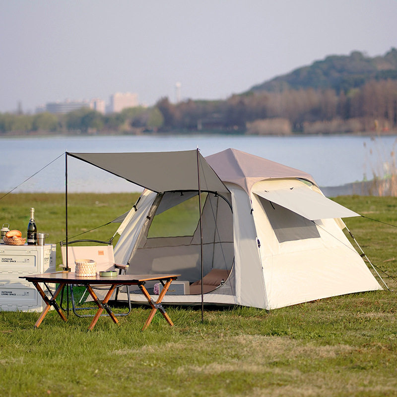 帐篷露营野餐便携式折叠自动速开帐免搭建户外银胶防晒防大雨帐篷