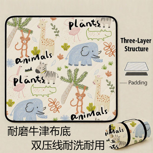 超声波野餐垫露营地垫牛津布底防潮垫草坪坐垫帐篷防泼水沙滩垫子