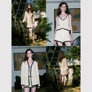 重磅 荃手工钩花连衣裙 背心 TOP家 开衫 法式 短裤 中世纪爱丽丝