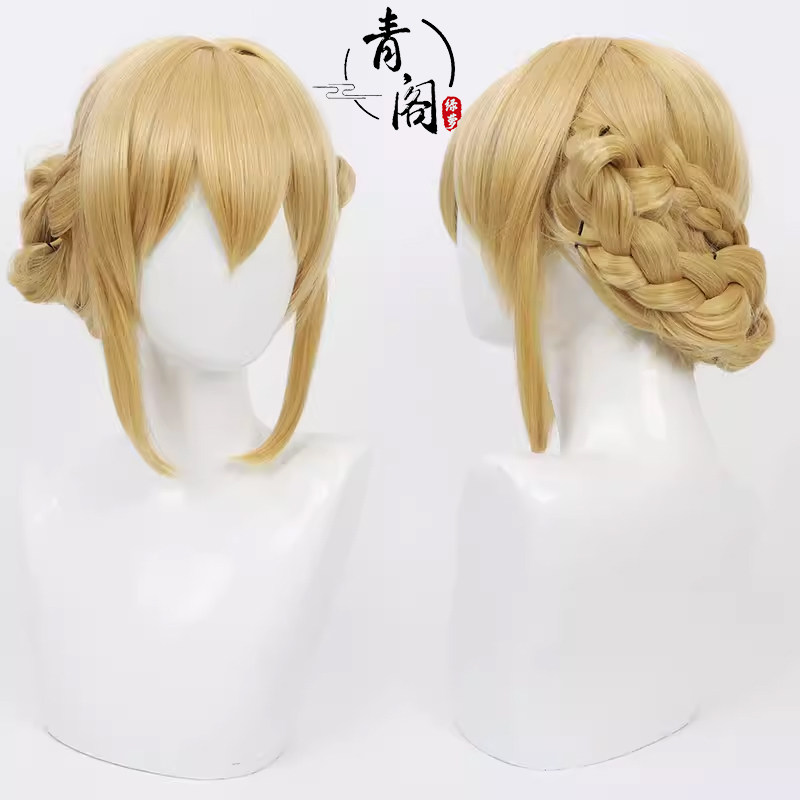 青阁和服蓝原柚子cos假发