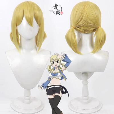 【青阁】妖精的尾巴 露西cos假发Lucy 一体马尾双辫 哈特菲利亚