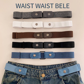 懒人腰带可调节女牛仔裤 松紧收腰神器扣隐形无痕小皮带腰围改大小