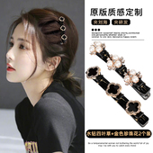 网红编发发夹碎发整理神器发卡前额刘海侧边夹子头饰盘发边夹女1