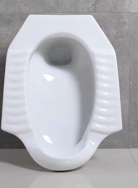 带前挡水蹲便器陶瓷大便器 前排水隔臭带存水弯