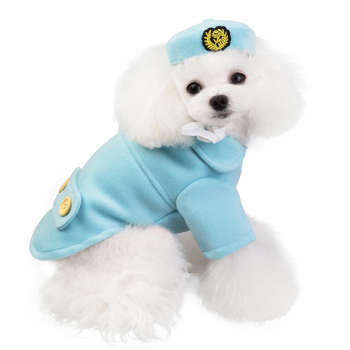 断码清仓宠物服装狗狗衣服秋冬泰迪狗宠物呢子大衣空姐空少大衣