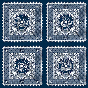 【四大神兽】古四象祭祖旗姓氏图腾旗宗祠旗祭祀大典旗游神旗定做