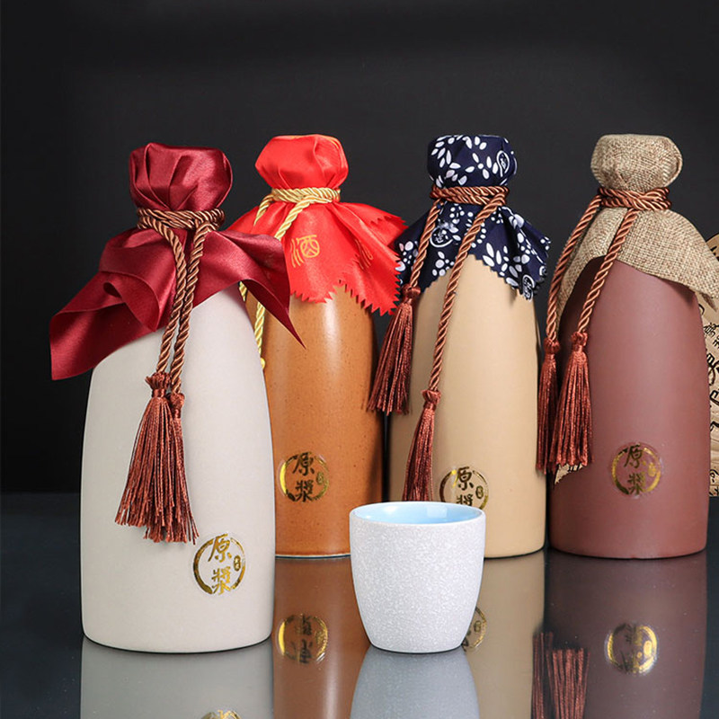 陶瓷酒瓶空瓶高档通用一斤装自酿密封酒坛家用酒壶土陶存酒白酒瓶