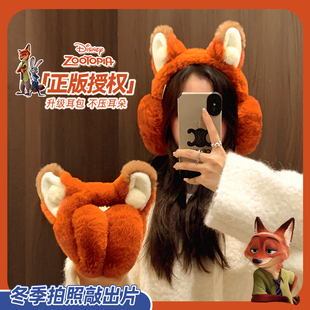 耳罩冬季女防冻防寒正版火狐狸尼克耳套耳包耳捂子冬天耳朵保暖套