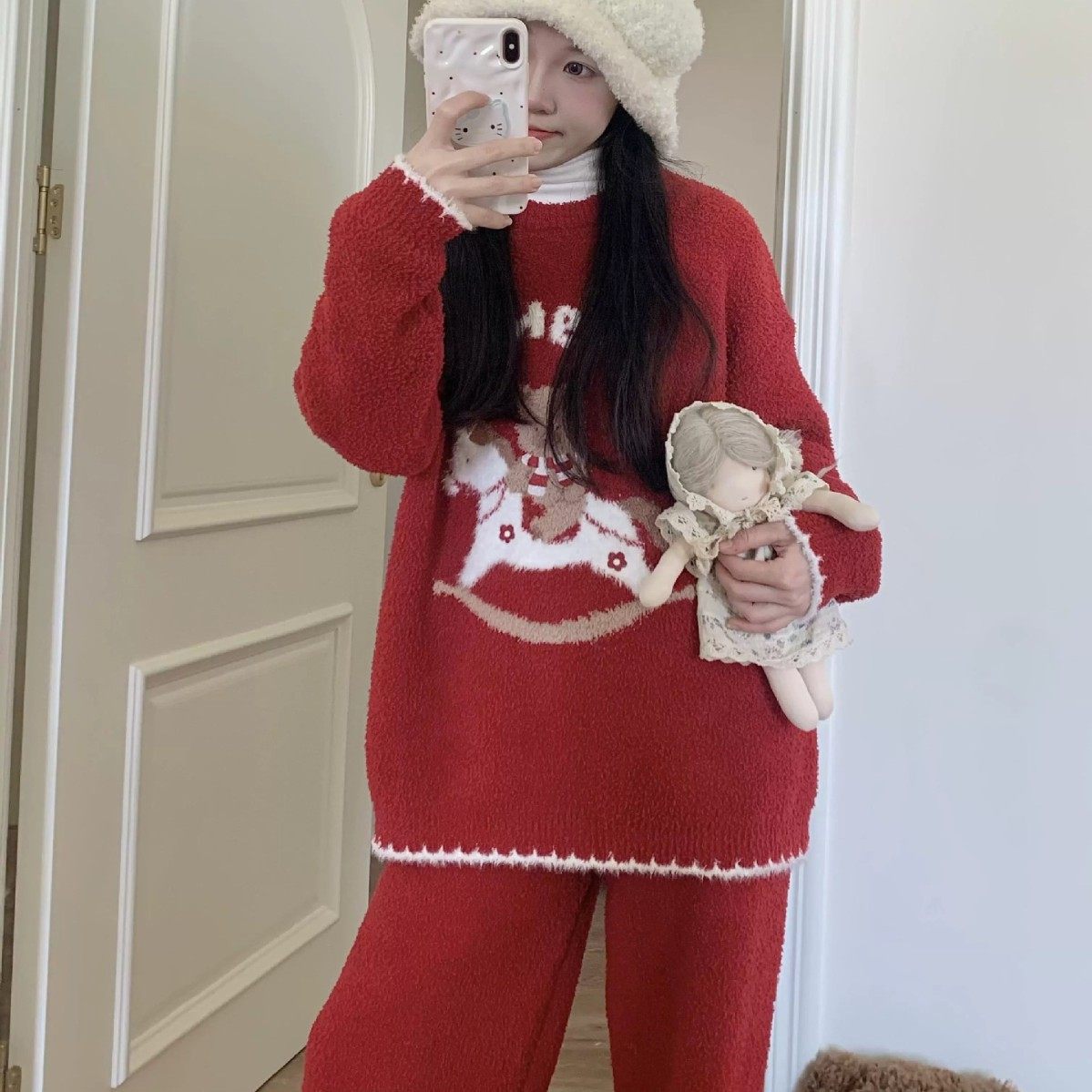 卡通小熊甜美可爱睡衣宽松外穿圆领套头软糯加厚慵懒风女家居服,女士内衣/男士内衣/家居服,睡袍/浴袍,淘宝优惠券,粉丝福利购,淘宝优惠卷