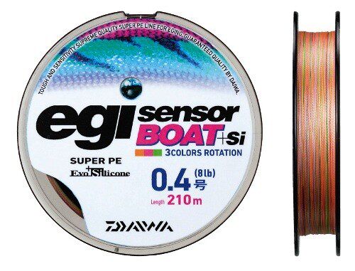 日本Daiwa达亿瓦 EGI SENSOR BOAT+Si 船用PE主钓线 210米/卷