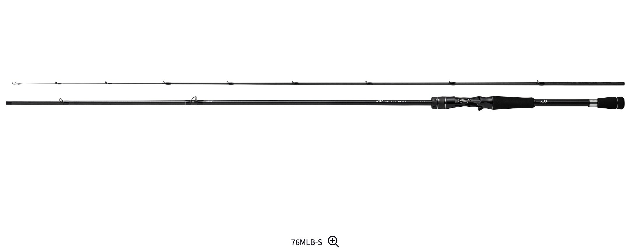 25新款日本达亿瓦Daiwa SILVER WOLF EX 80MB-S 碳素路亚竿