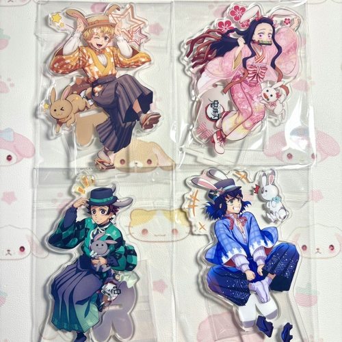 【现货发】日谷鬼灭之刃兔年限定系列立牌蝴蝶忍蜜璃富冈义勇周边