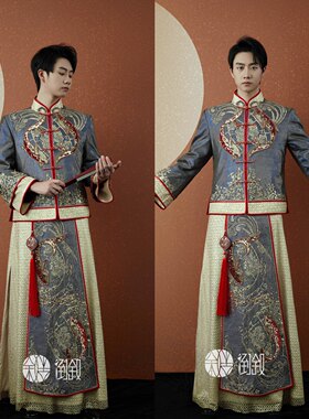正品秀禾服倒叙双冠店铺现货实拍