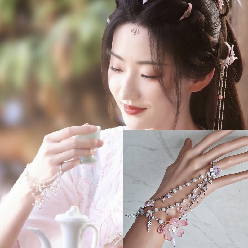 暗河传杨雨潼同款花朵戒指手链医