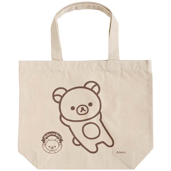 日本代购san-x轻松熊 rilakkuma 环保 限定 帆布手提袋 拎包