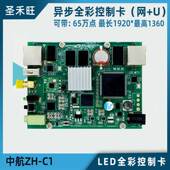 中航ZH 可选4G C1全彩异步控制卡wifi播放盒LED显示屏系统主控