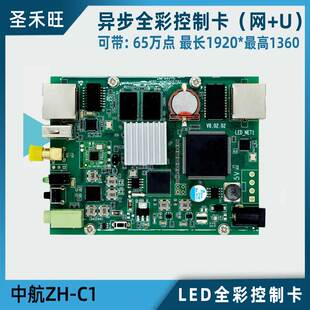 中航ZH 可选4G C1全彩异步控制卡wifi播放盒LED显示屏系统主控