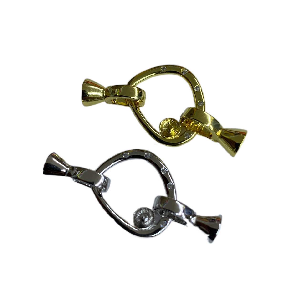 DIY JEWELRY ACCESSORIES S PEARL NECKLACE CLASP UNIVERSAL BUCKLE JOINT SILVER JEWELRY CLASP COLOR RETENTION INS