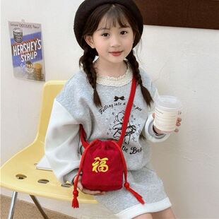 宝宝拜年包儿童新年包小背包婴儿女孩袋子过年小挎包收红包的包包