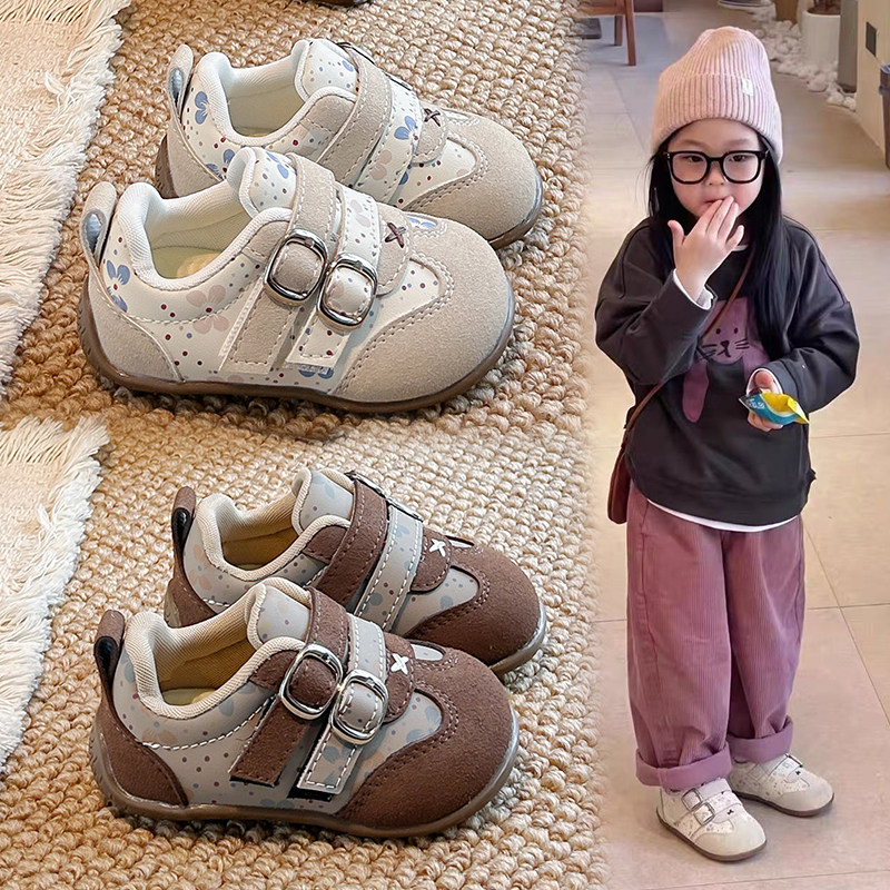 春秋女童软底学步鞋春秋款小童运动鞋春季幼儿单鞋秋季女宝宝鞋子图片
