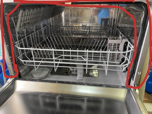 适用博士西门子洗碗机门密封密封胶条洗碗篮夹子洗碗机滚轮滑轮架