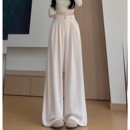 高腰垂感小个子显瘦加绒慵懒休闲阔腿裤 西装 2025新款 女秋季 糯米裤