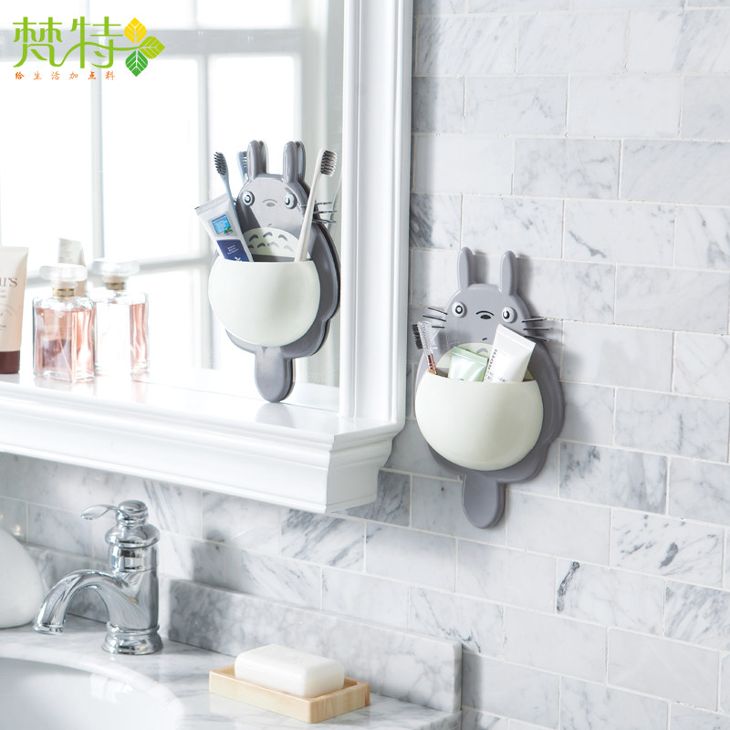 龙猫强力三吸盘多功能牙刷架洗漱用品挂架壁式餐具收纳架筷子笼|msdalam kategori keluarga/Alat Pembersihan peribadi, perkakas kebersihan/aksesori bilik mandi, pemegang berus gigi/gigi bangku - dari Buy2taobao.com untuk memberikan perkhidmatan ejen Taobao profesional membeli