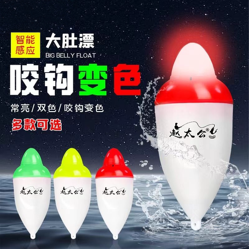 电子夜光漂咬钩变色大肚浮漂