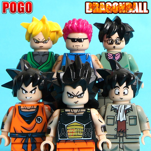 品高七龙珠塑料积木人仔孙悟空悟饭阿诺中尉拉蒂兹小人偶小孩玩具