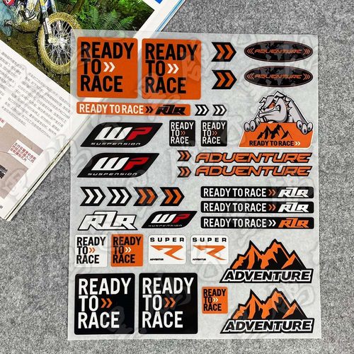 摩托车改装贴纸个性贴花KTM防水