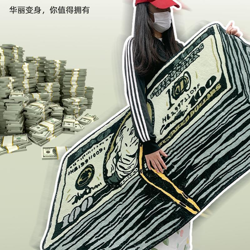 创意仿羊绒地垫异形吸水防滑床边