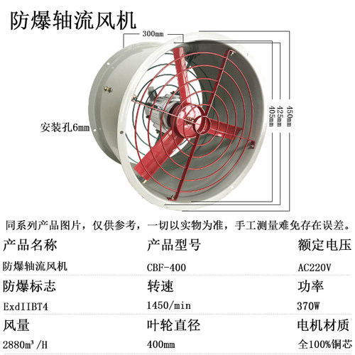 新款防爆轴流风机CBF-300