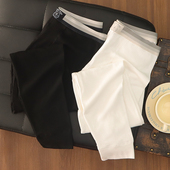 小熊黑白青年线裤 简约条纹纯棉男士 纯色个性 秋冬保暖打底薄款 秋裤