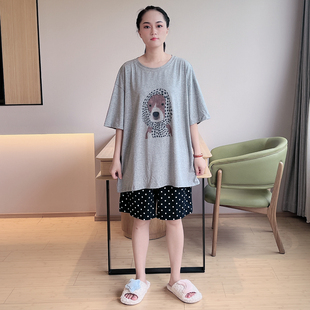 夏季 短袖 睡衣女款 纯棉2025年新款 家居服女生流行 短裤 卡通可爱薄款