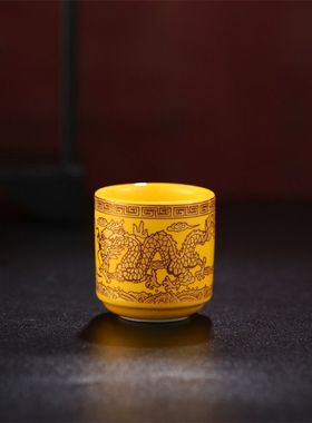 仙家拜神供奉酒杯供关公财神酒盅 供酒杯杯子陶瓷供佛水杯酒