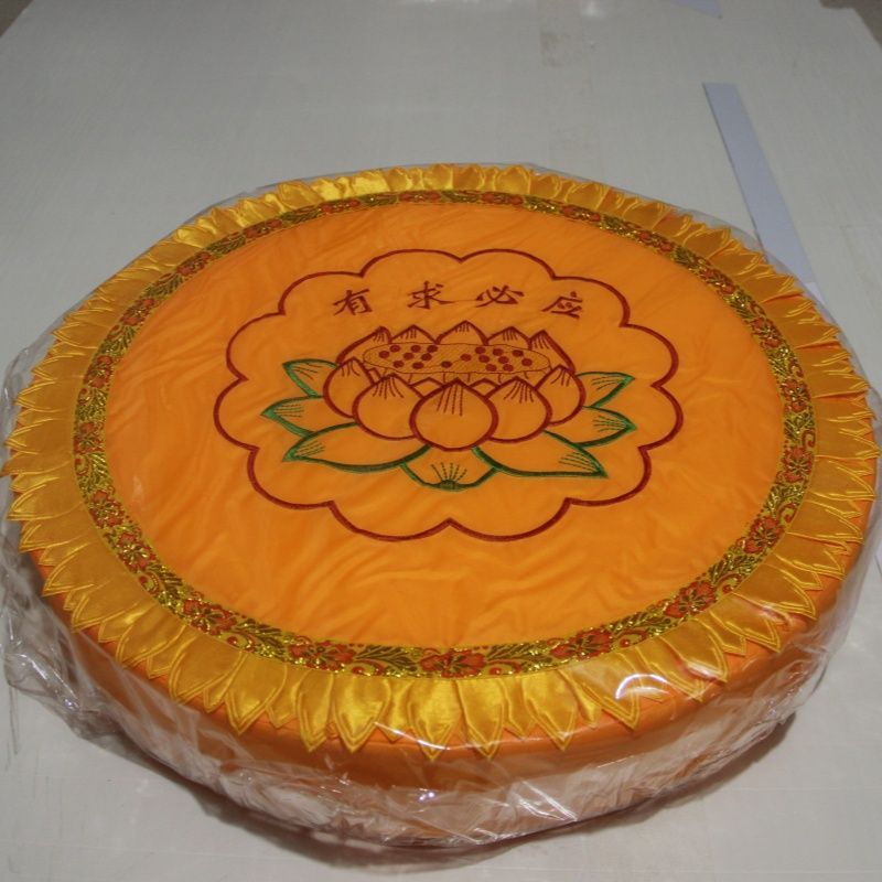 莲花佛堂寺庙拜佛跪垫家用佛垫圆形加厚打坐跪拜蒲团拆洗坐垫磕头