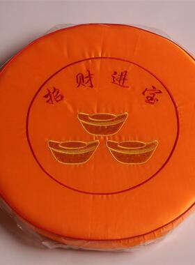 圆形新中式蒲团 拜跪垫坐垫 台湾珍珠棉叩拜财神垫48*5厚