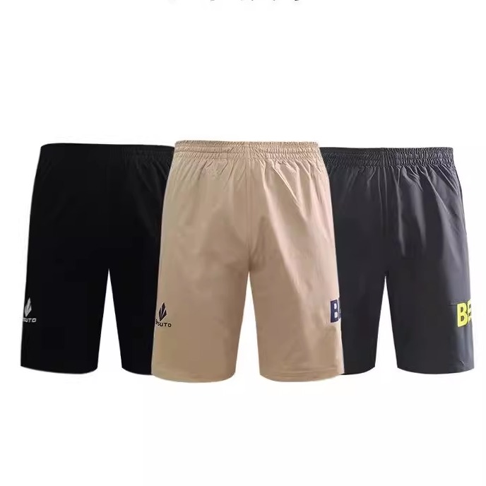 北斯途春夏男女运动户外健身休闲五分速干反光薄款弹力侧边袋短裤