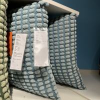 IKEA genuine Swabpe cushion/throw pillow with duck feather core, 50x50cm, corn fluff, detachable and washable thumbnail 4