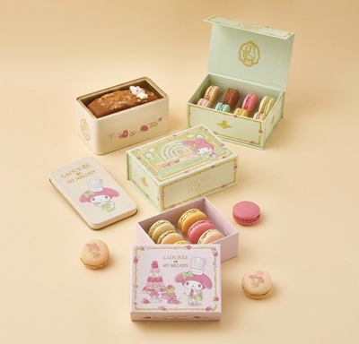 日本直邮 LADURÉE×My Melody美乐蒂联名限定马卡龙礼盒/托特包