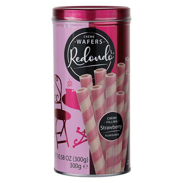 日本 kaldi 威化蛋卷 草莓味铁罐 300g