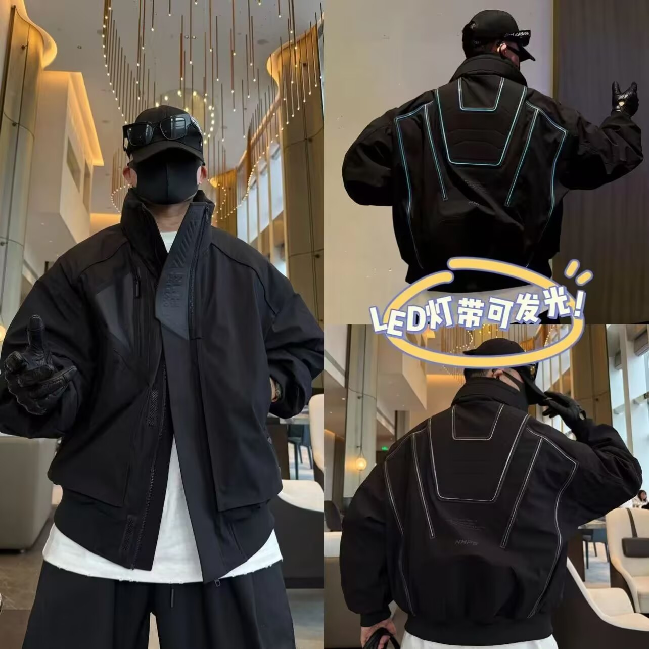 高端90白鹅绒外套男立领羽绒服