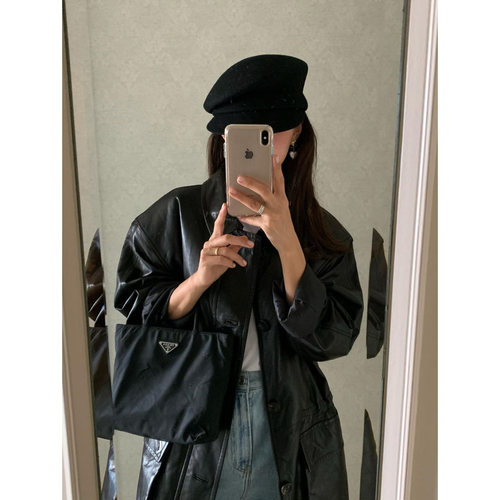 芝士商店时尚气质黑色羊毛报童帽