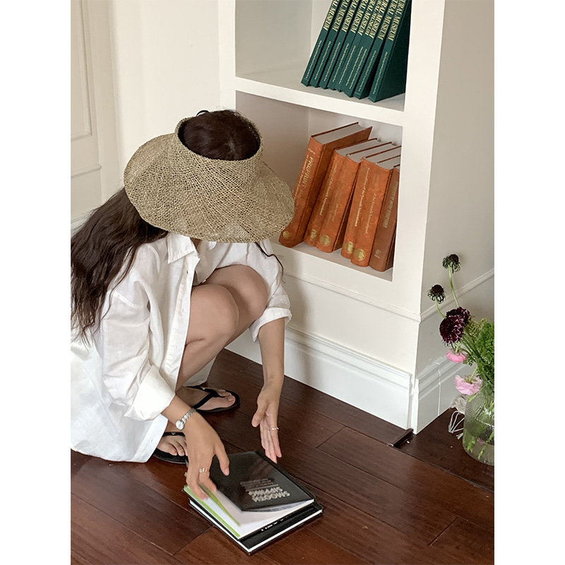 芝士商店~可收纳旅游度假草编帽
