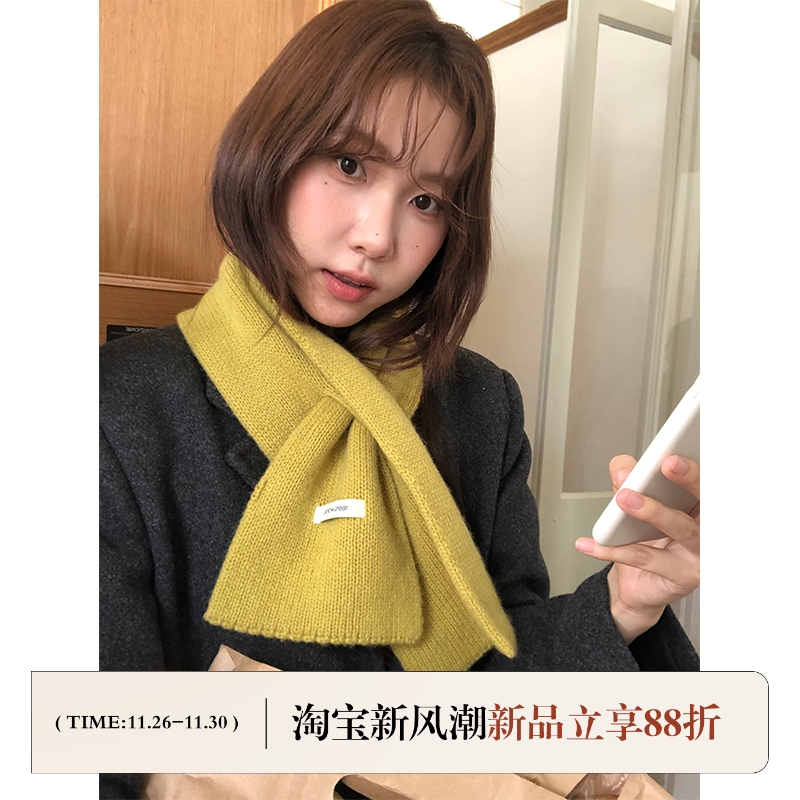 芝士商店~100羊毛吸睛交叉围脖