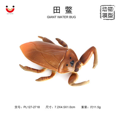 仿真蟑螂动物模型整蛊塑胶玩具田鳖水鳖虫蟑螂沙盘摆件儿童认知