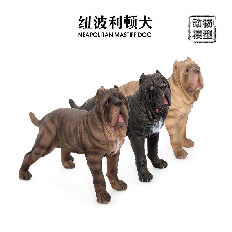 仿真动物犬类实心模型纽波利顿獒犬宠物狗儿童玩具认知摆件